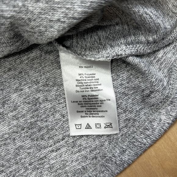 Vintage Rose Womens Large Gray Sunflower Western Boot Top Lightweight 3/4 Sleeve - Picture 4 of 8